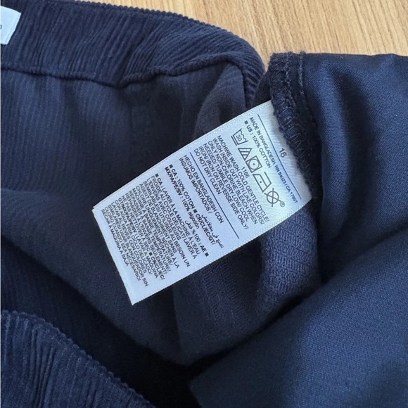 Old Navy High Rise Wide Leg Corduroy Pants Womens 16 Navy 100% Cotton Fall Trend - Picture 9 of 10